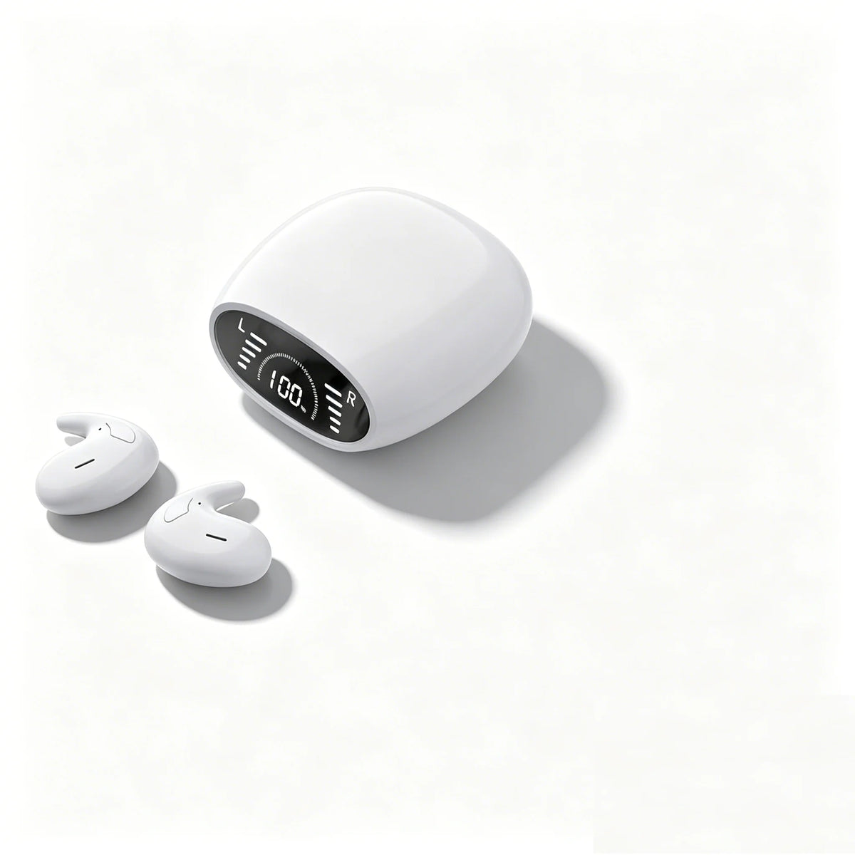 Fit Invisible Mini Earphones Ultra Light Ergonomic Design Comfortable for Side Sleeping HD Mic for Clear Calls Lightweight