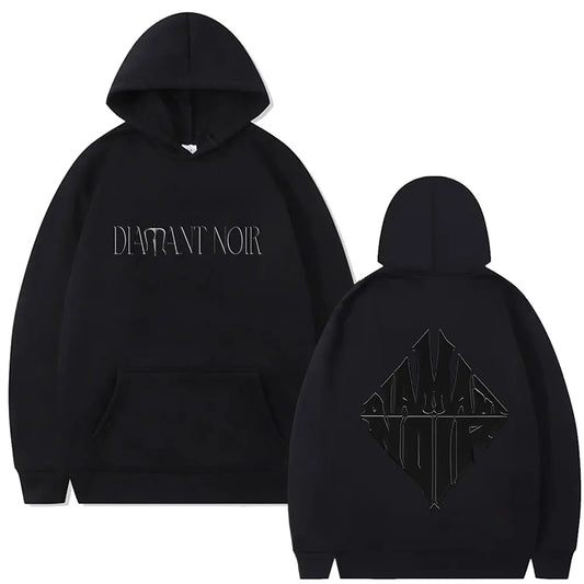Rapper WeRenoi Diamant Noir Graphic Hoodie Men Women Hip Hop Fashion Pop Music Streetwear Male Casual Vintage Oversized Hoodies