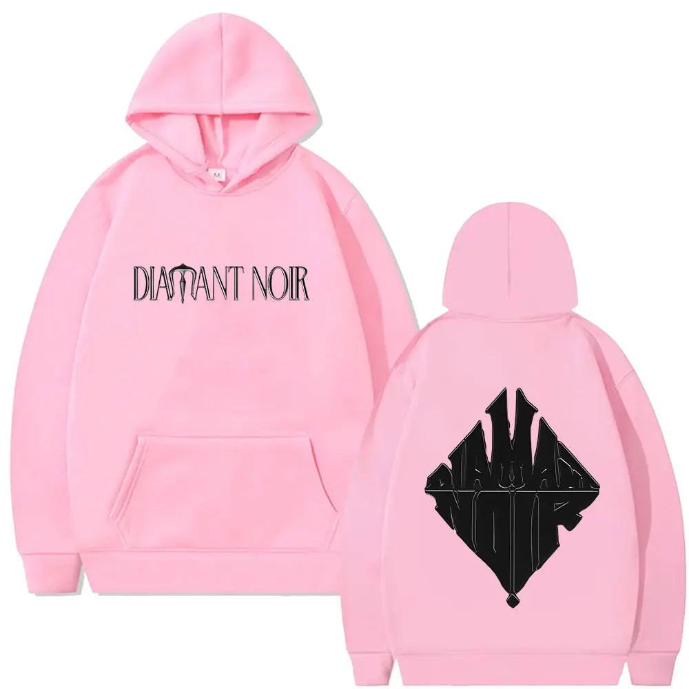 Rapper WeRenoi Diamant Noir Graphic Hoodie Men Women Hip Hop Fashion Pop Music Streetwear Male Casual Vintage Oversized Hoodies