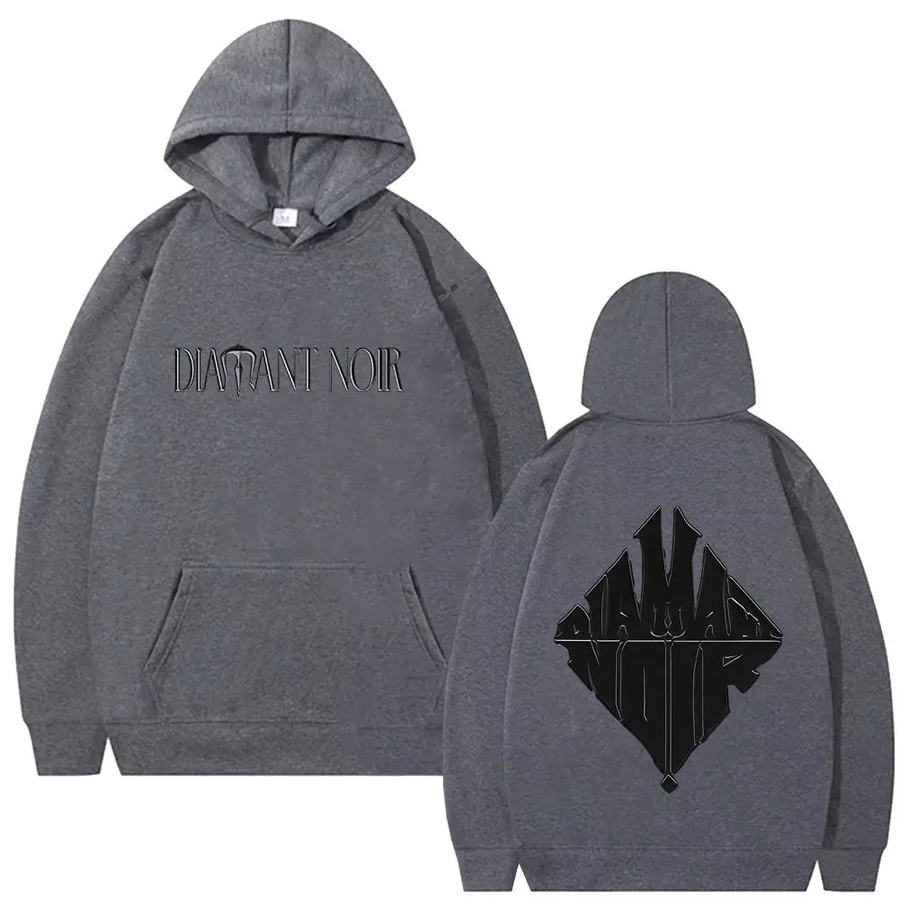 Rapper WeRenoi Diamant Noir Graphic Hoodie Men Women Hip Hop Fashion Pop Music Streetwear Male Casual Vintage Oversized Hoodies