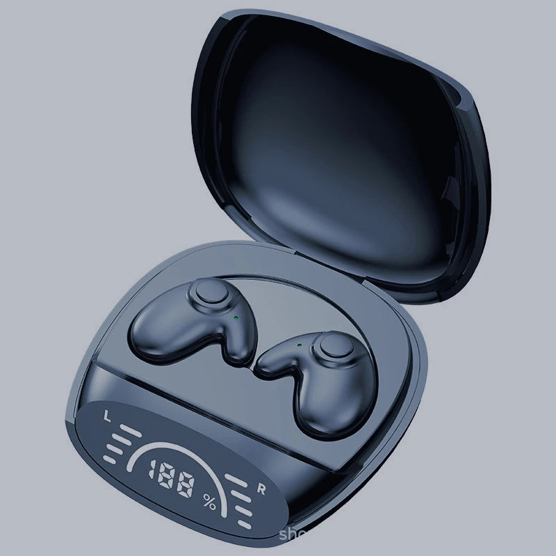Fit Invisible Mini Earphones Ultra Light Ergonomic Design Comfortable for Side Sleeping HD Mic for Clear Calls Lightweight