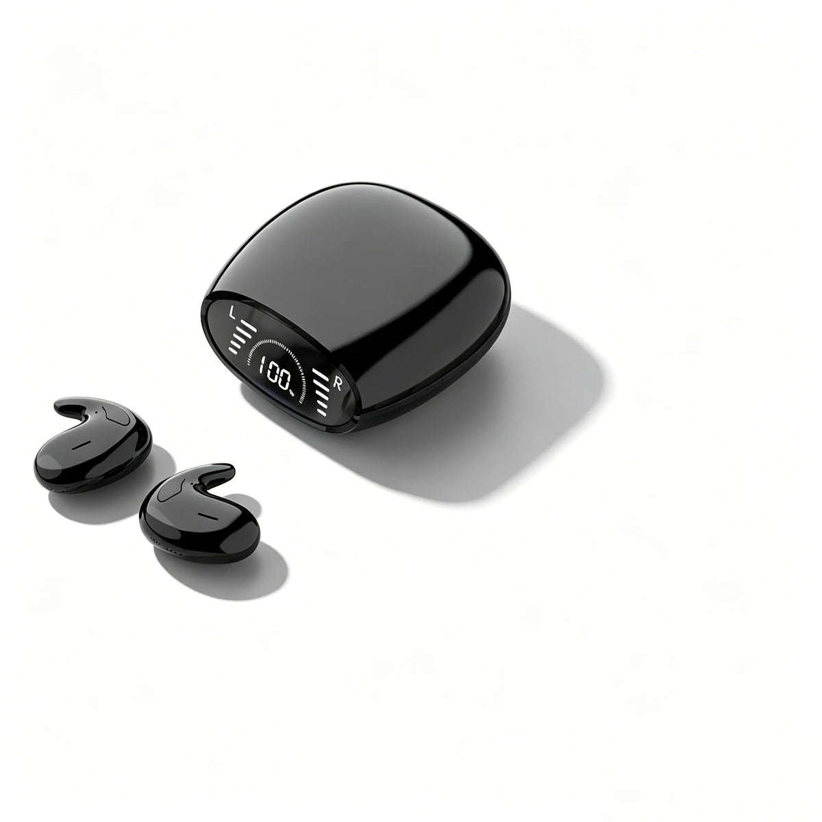 Fit Invisible Mini Earphones Ultra Light Ergonomic Design Comfortable for Side Sleeping HD Mic for Clear Calls Lightweight